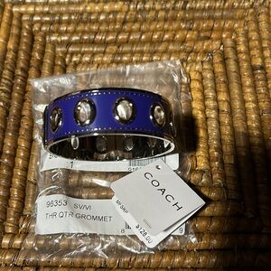 Coach Violet Grommet Bangle Bracelet BNWT